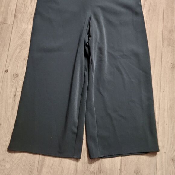 dRA By Anthropologie Kaia Wide Leg Crop Dark Green Jumpsuit Size S - Picture 6 of 9